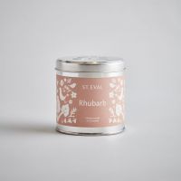 Rhubarb Summer Folk Tin Candle