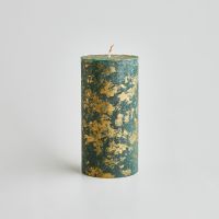 Winter Thyme Scented Marbled Pillar