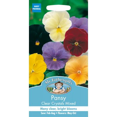 Pansy Clear Crystals Mixed  
