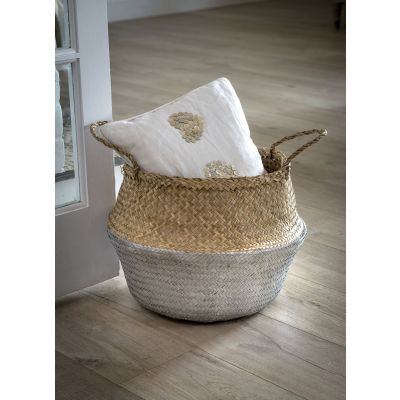 Silver Dip Seagrass Basket