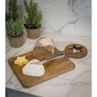 Garden Trading Large Chopping Board with Star Design Handle