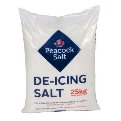White De-icing Salt Bags