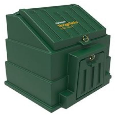 Small Green Coal Bunker which can hold 3 Bags