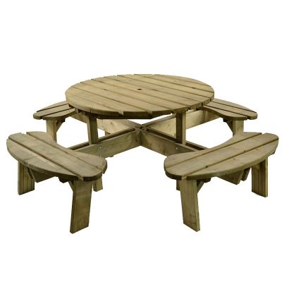 Athol 8 Seater Round Picnic Table
