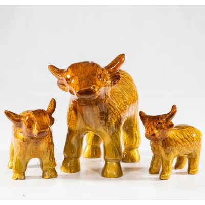 Aluminium Highland Cow Ornaments