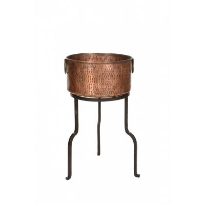 Copper Champagne Cooler With Stand