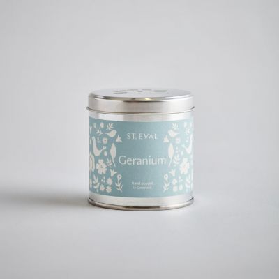 Geranium Summer Folk Tin Candle