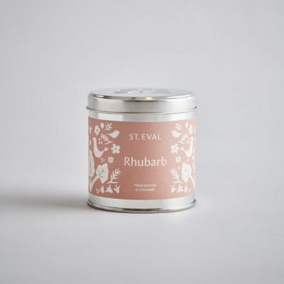 Rhubarb Summer Folk Tin Candle