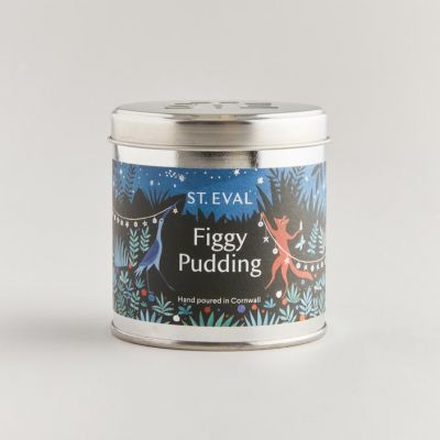 Figgy Pudding Scented Christmas Tin Candle