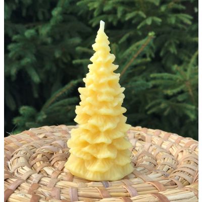 100% Natural Beeswax Christmas Tree Candle