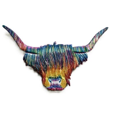 Aluminium Highland Cow Head 50cm