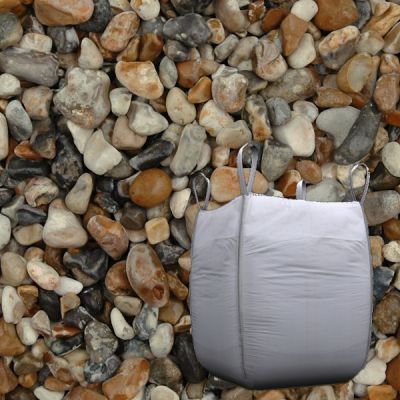 Oyster Pebbles/Shingle 20mm - 850kg Bulk Bag