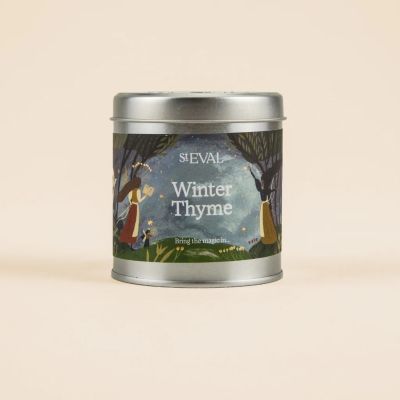Winter Thyme Scented Christmas Tin Candle