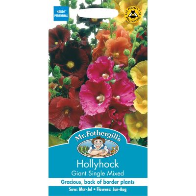 Hollyhock Giant Single Mix  