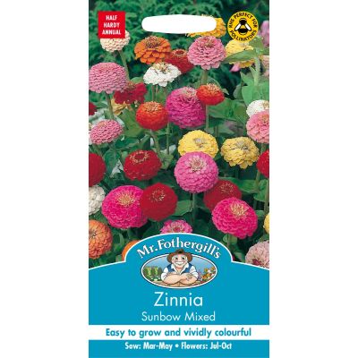 Zinnia Sunbow Mixed 