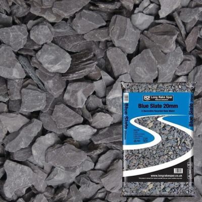 Blue Slate Chippings 20mm - 20kg