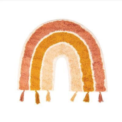 Earth Rainbow Rug with Tassles