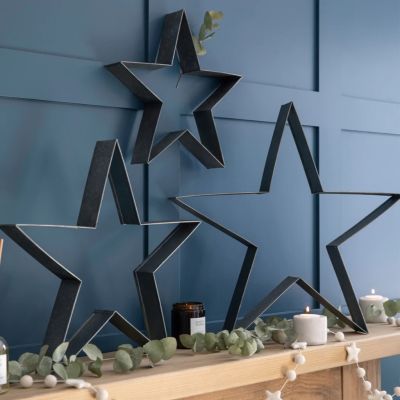 Garden Trading Set x3 Epney Galvanised Steel Standing Stars