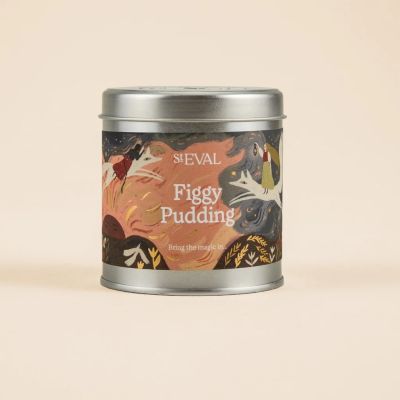 Figgy Pudding Scented Christmas Tin Candle