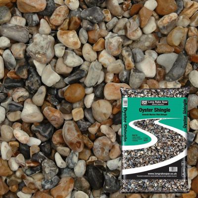 Oyster Pebbles/Shingle 20mm - 20kg Bag 