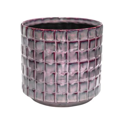 Tarah Textured Blush Glaze Planter